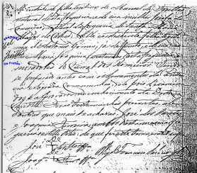 Baptismal certificate, Manuel De Freitas ‎(II)‎
