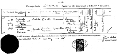 Marriage Certificate Reginald Augustus McArtney