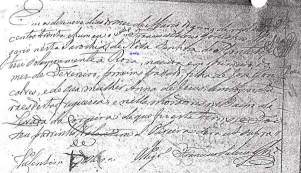 Baptismal certificate, Rosa De Jesus, 9 Mar 1831